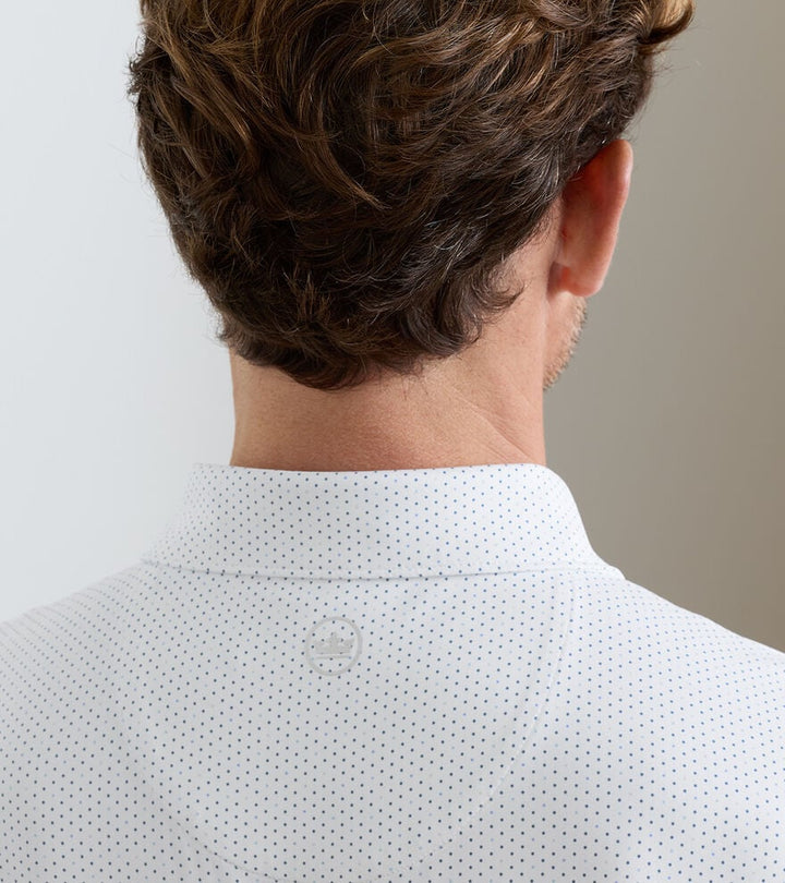 Peter Millar Crown Crafted Fermata Performance Jersey Polo: White
