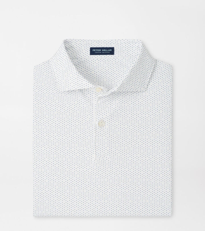 Peter Millar Crown Crafted Fermata Performance Jersey Polo: White