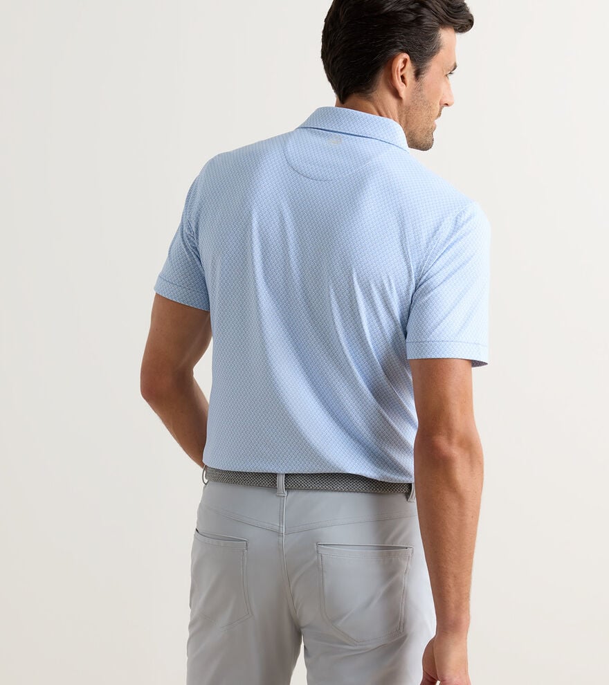 Peter Millar Crown Crafted Mayfield Performance Jersey Polo: Iris Mist