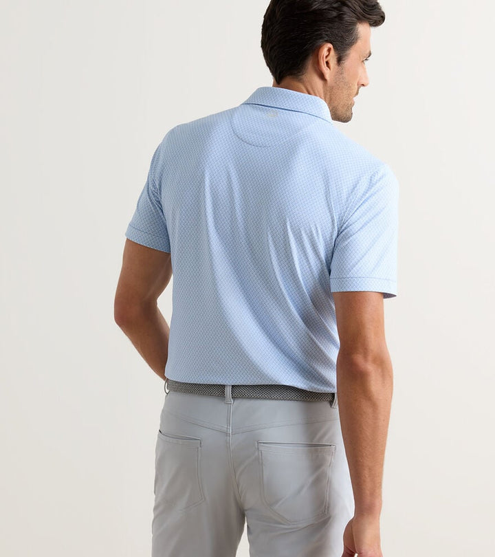 Peter Millar Crown Crafted Mayfield Performance Jersey Polo: Iris Mist