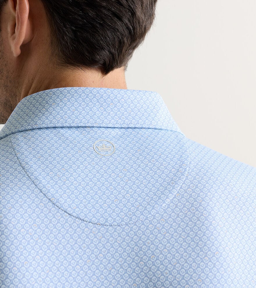 Peter Millar Crown Crafted Mayfield Performance Jersey Polo: Iris Mist