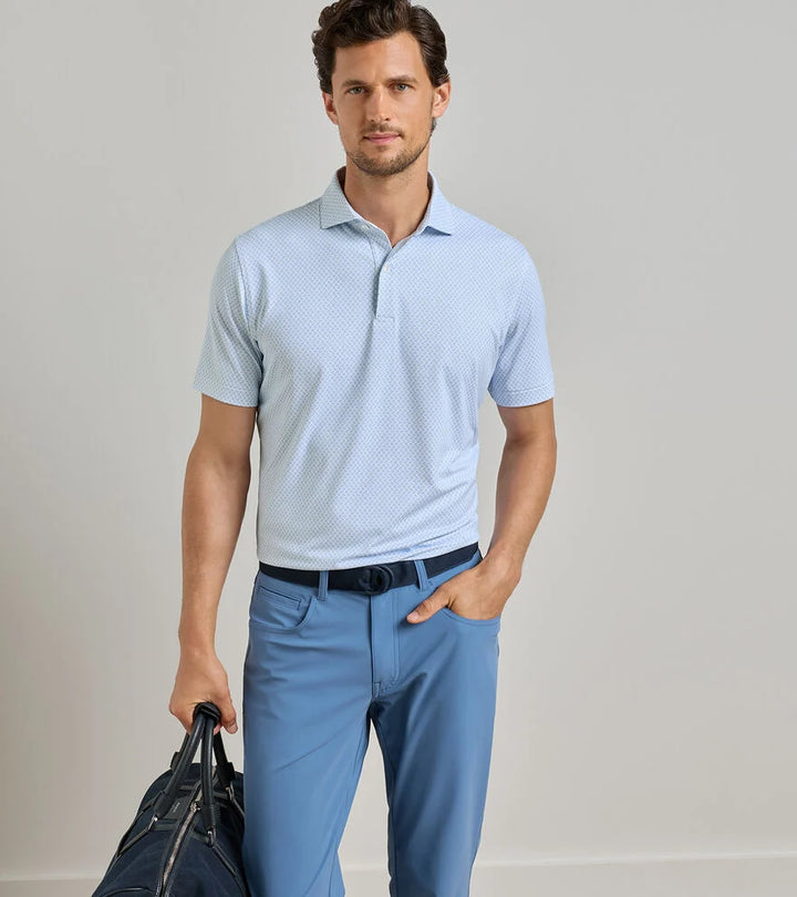 Peter Millar Crown Crafted Mayfield Performance Jersey Polo: White