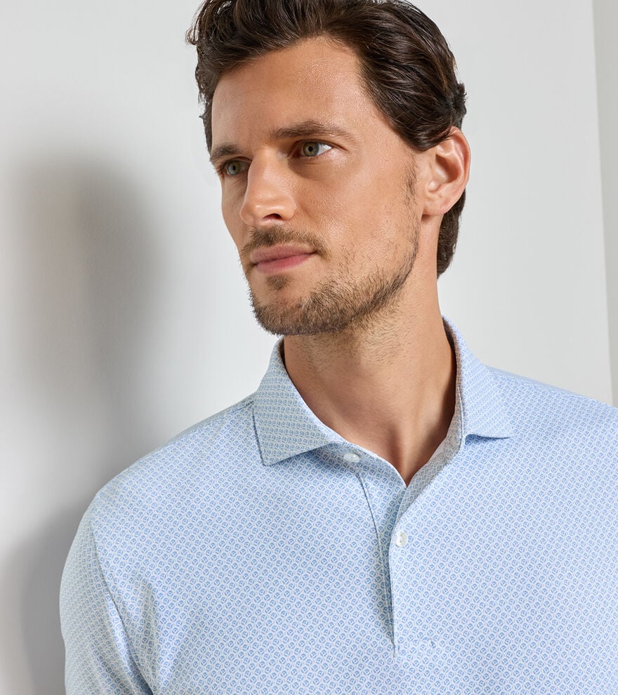 Peter Millar Crown Crafted Mayfield Performance Jersey Polo: White