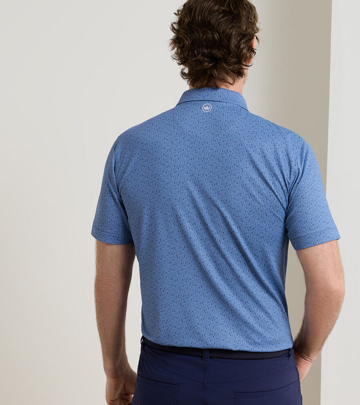 Peter Millar Crown Crafted Jazz Club Performance Jersey Polo: Storm