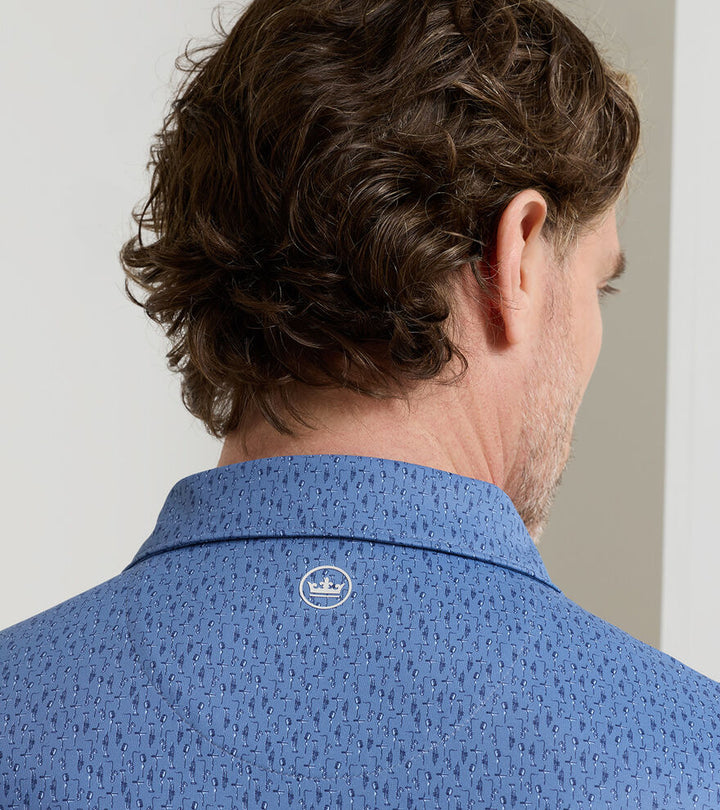 Peter Millar Crown Crafted Jazz Club Performance Jersey Polo: Storm