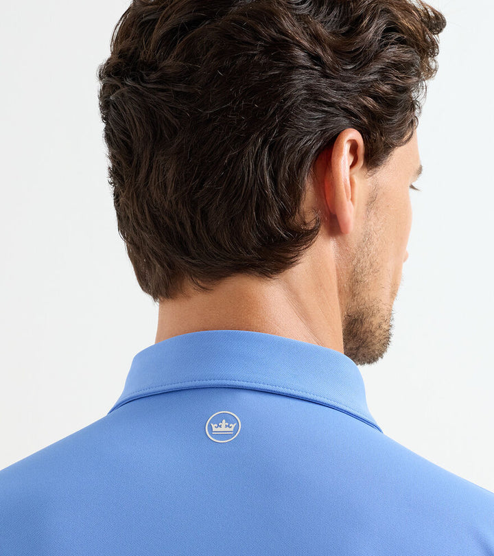 Peter Millar Soul Performance Mesh Polo: Dusk Blue