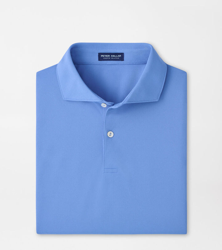 Peter Millar Soul Performance Mesh Polo: Dusk Blue