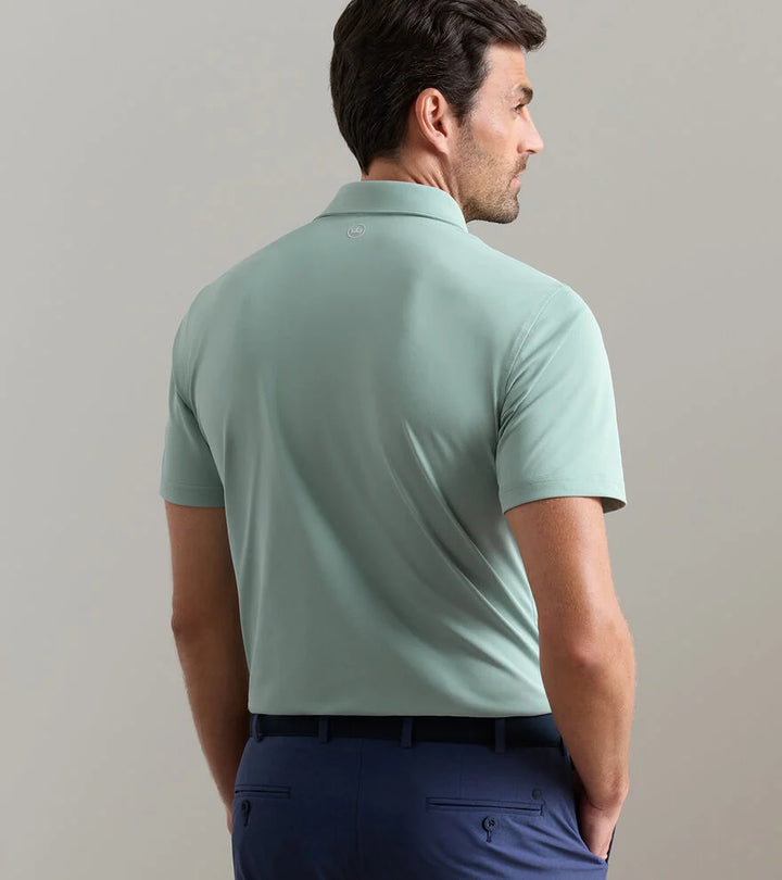 Peter Millar Soul Performance Mesh Polo: Light Willow