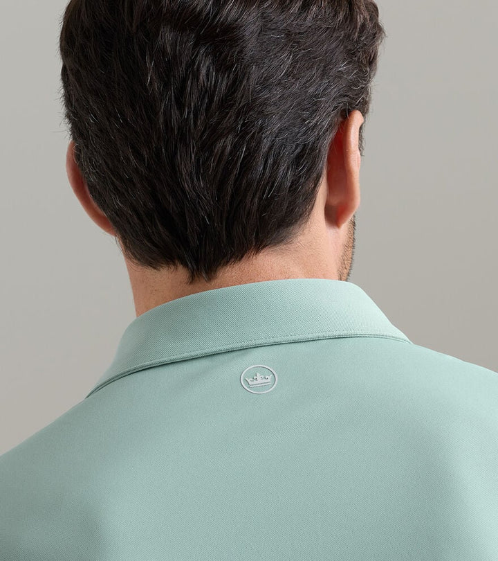 Peter Millar Soul Performance Mesh Polo: Light Willow