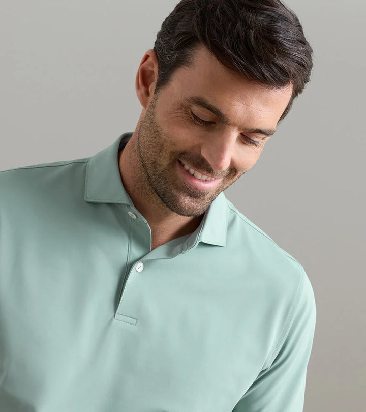 Peter Millar Soul Performance Mesh Polo: Light Willow