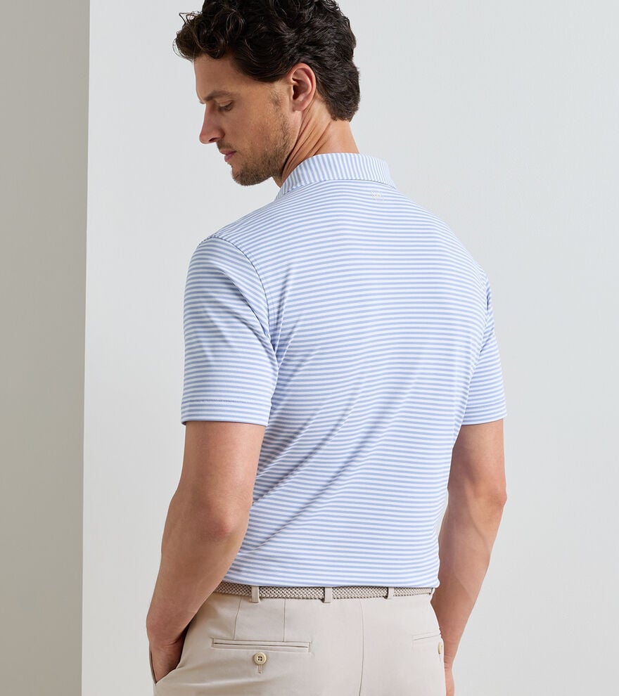 Peter Millar Verse Performance Mesh Polo: Iris Mist
