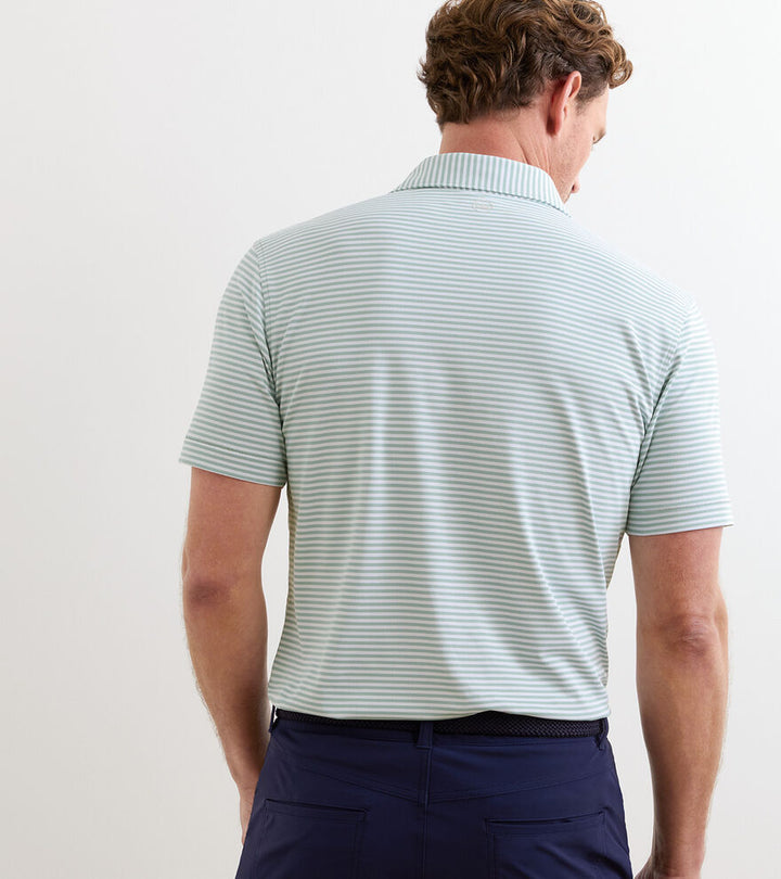 Peter Millar Verse Performance Mesh Polo: Light Willow