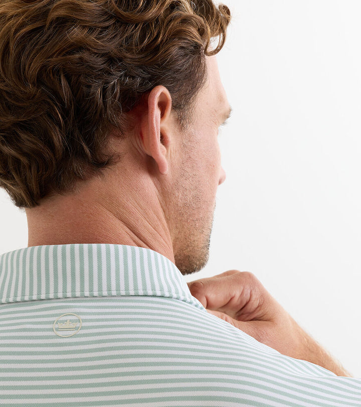 Peter Millar Verse Performance Mesh Polo: Light Willow