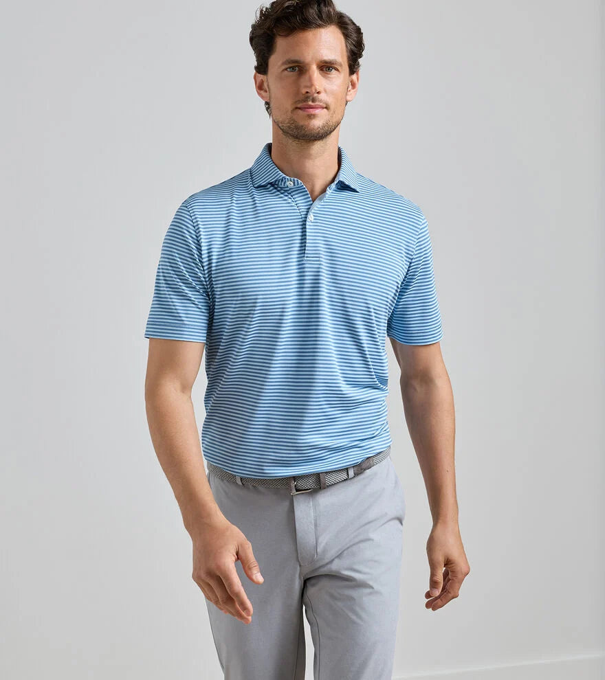 Peter Millar Verse Performance Mesh Polo: Storm