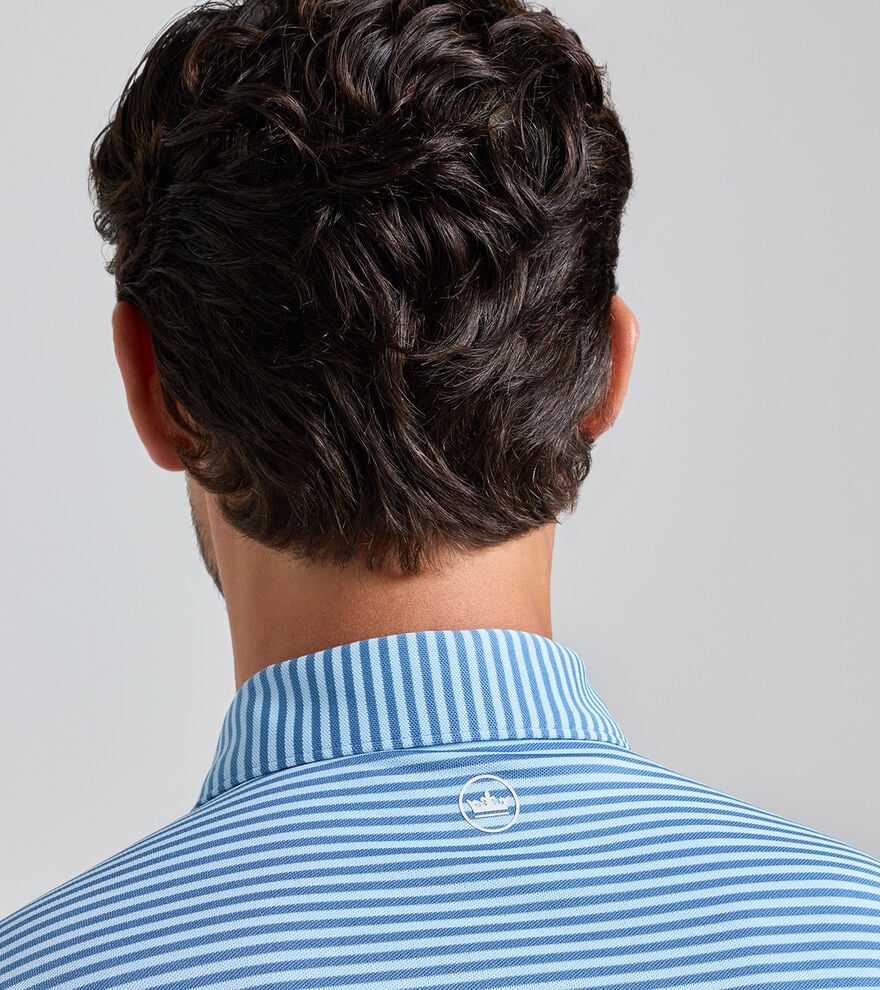 Peter Millar Verse Performance Mesh Polo: Storm