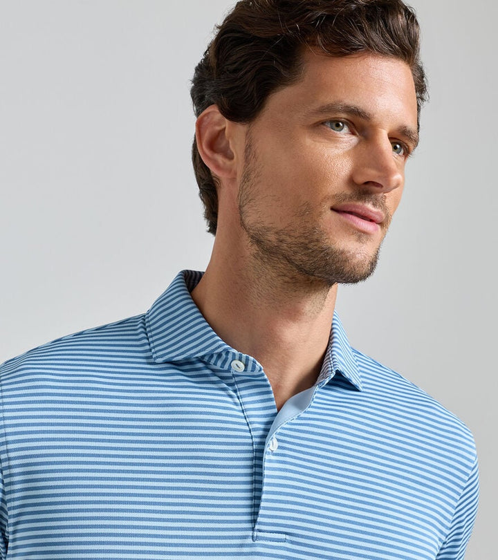 Peter Millar Verse Performance Mesh Polo: Storm