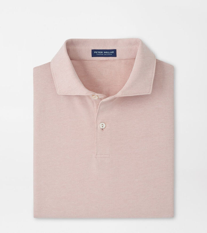 Peter Millar Albatross Cotton-Blend Piqué Polo: Faded Scarlet