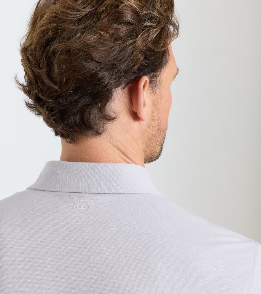 Peter Millar Crown Crafted Albatross Cotton-Blend Piqué Polo: Gale Grey