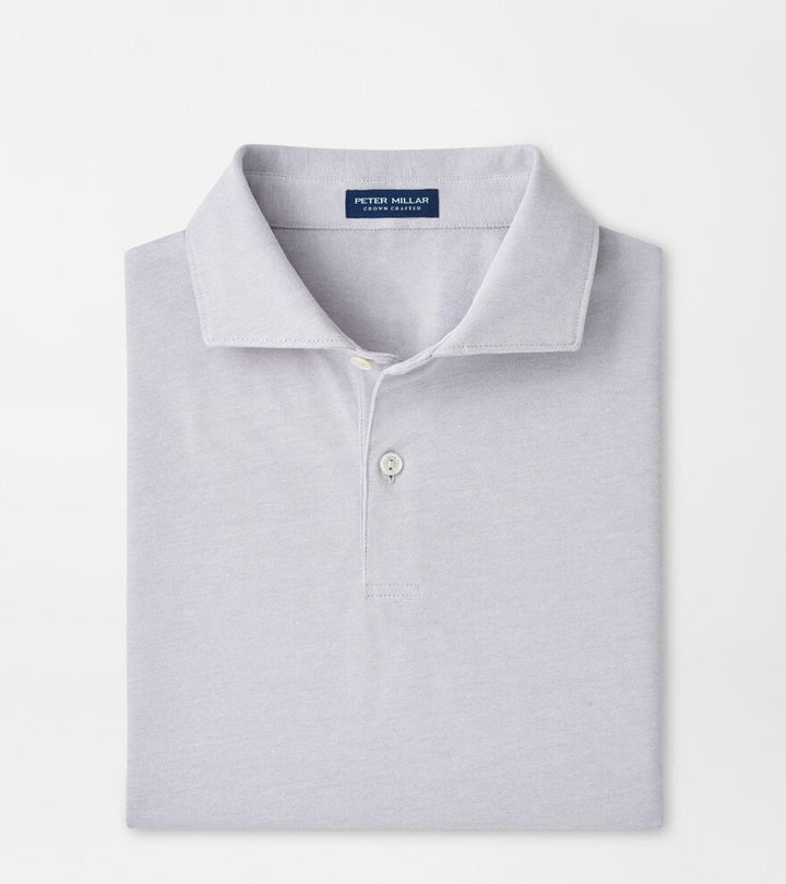 Peter Millar Albatross Cotton-Blend Piqué Polo: Gale Grey