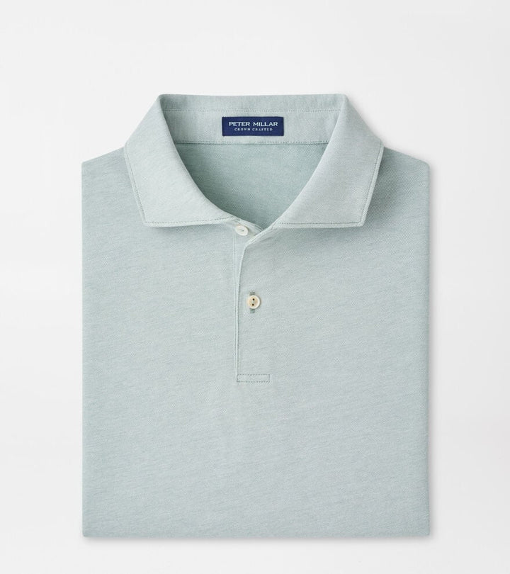 Peter Millar Albatross Cotton-Blend Piqué Polo: Light Willow
