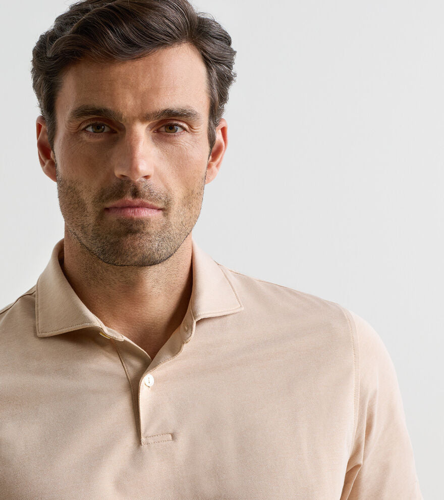 Peter Millar Albatross Cotton-Blend Piqué Polo: Summer Dunes