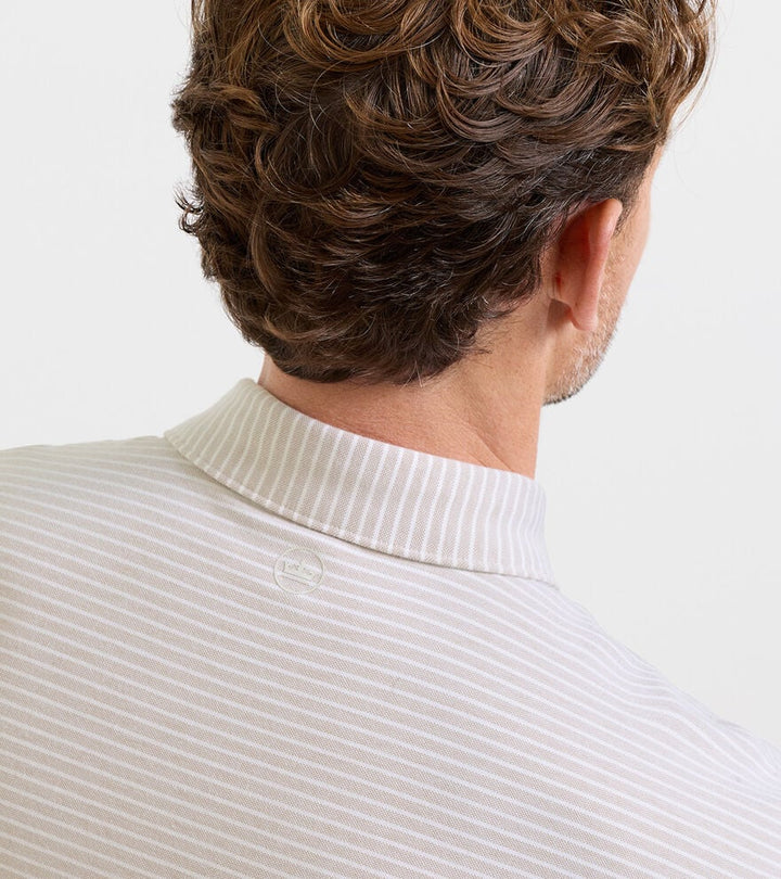 Peter Millar Albatross Stripe Cotton-Blend Piqué Polo: Summer Dunes