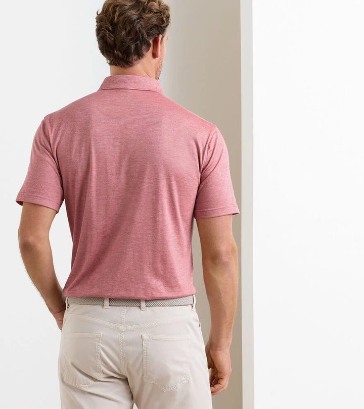 Peter Millar Excursionist Flex Polo: Faded Scarlet