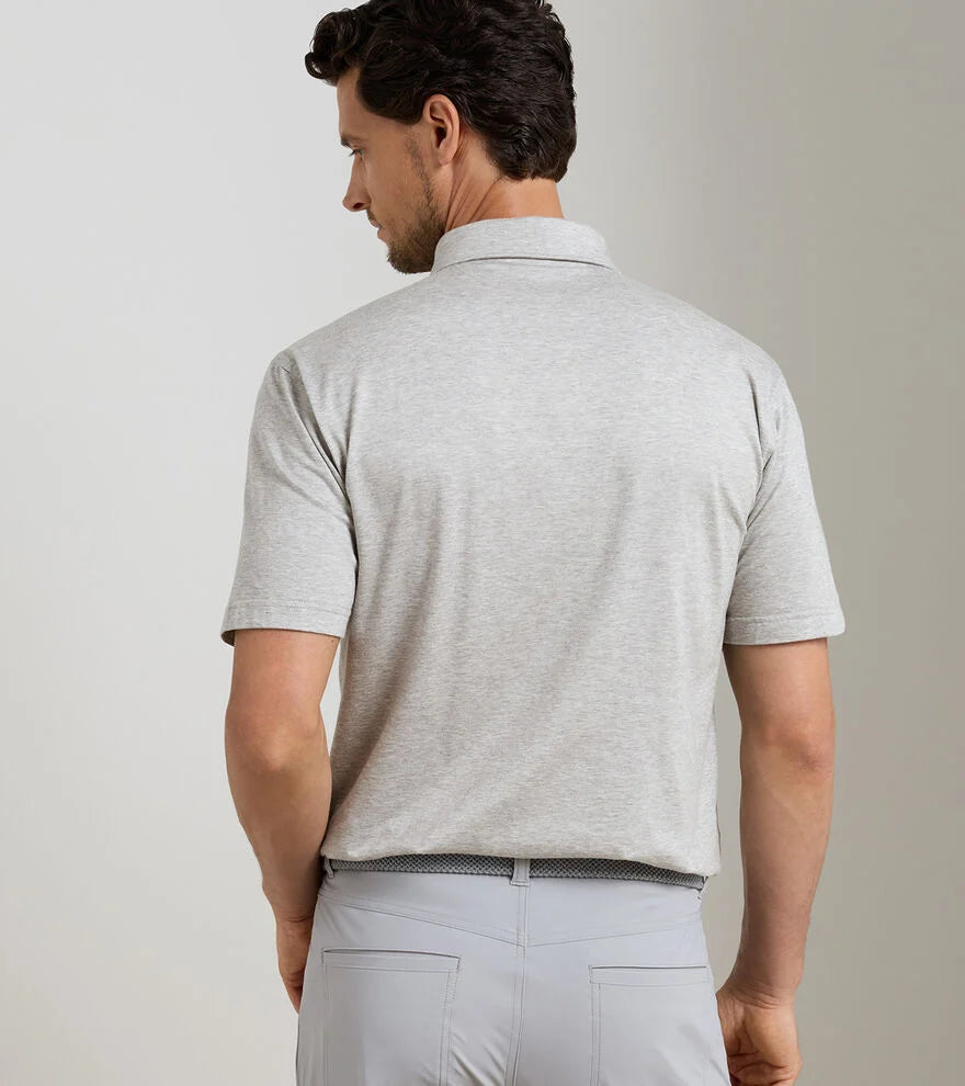Peter Millar Excursionist Flex Polo: Gale Grey