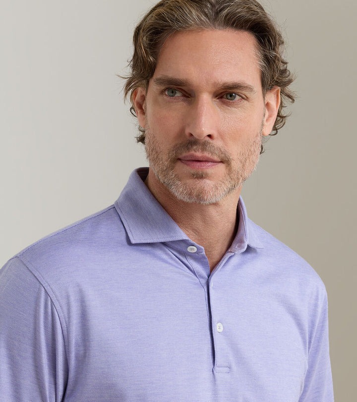 Peter Millar Excursionist Flex Polo: Purple Fig