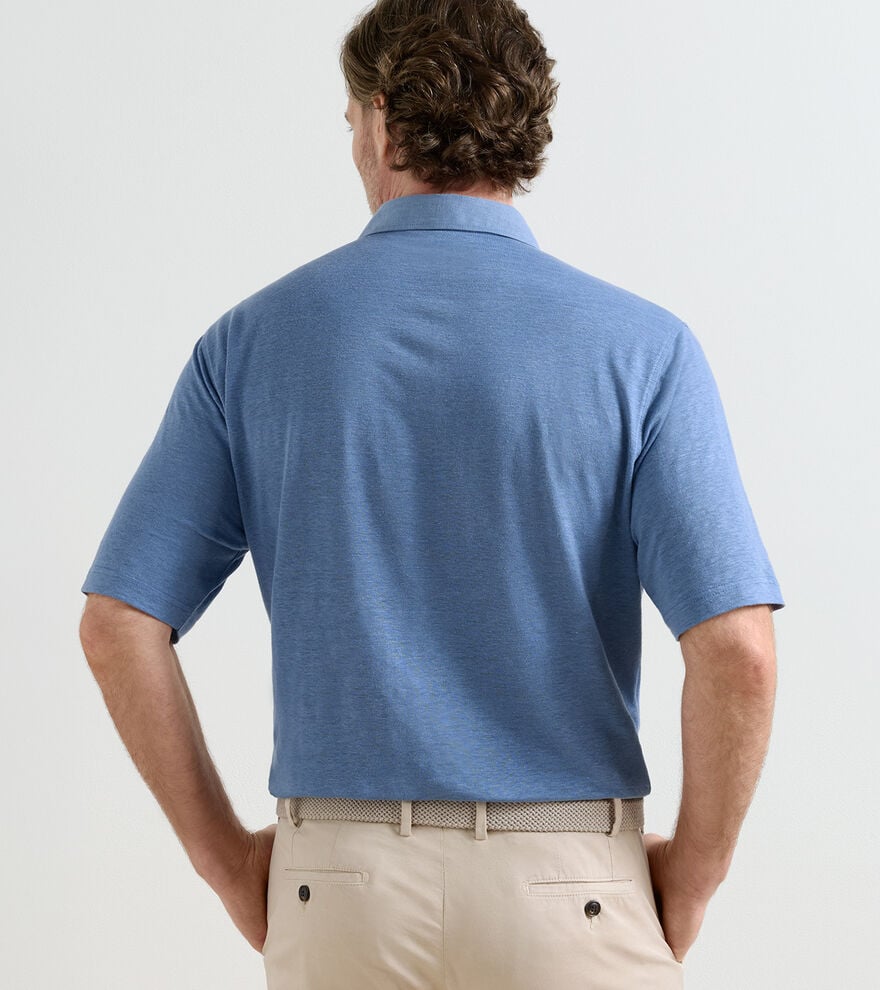 Peter Millar Astino Linen Polo: Storm