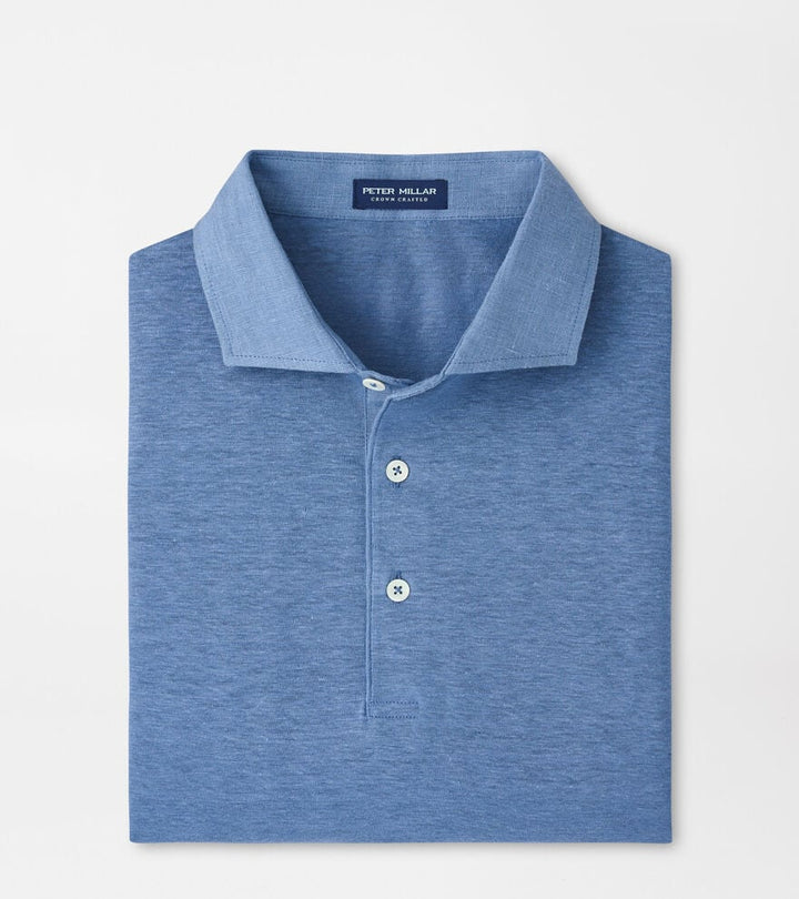 Peter Millar Astino Linen Polo: Storm