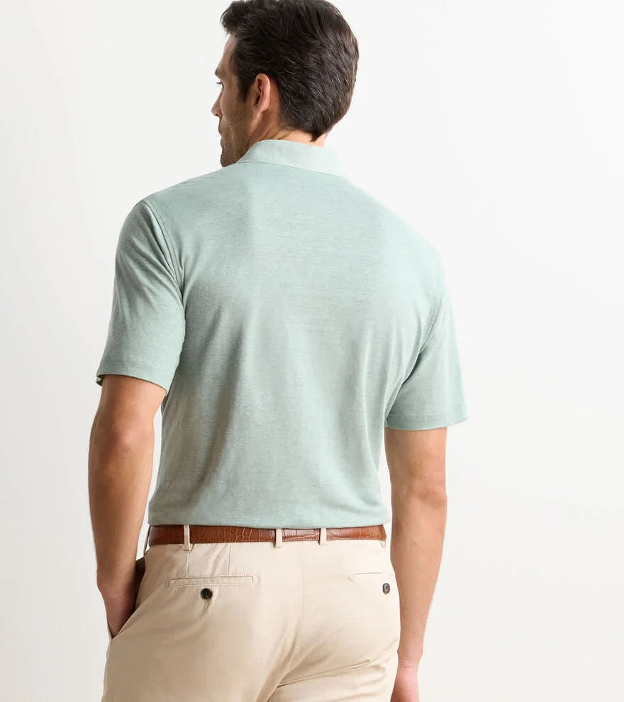 Peter Millar Astino Linen Polo: Willow