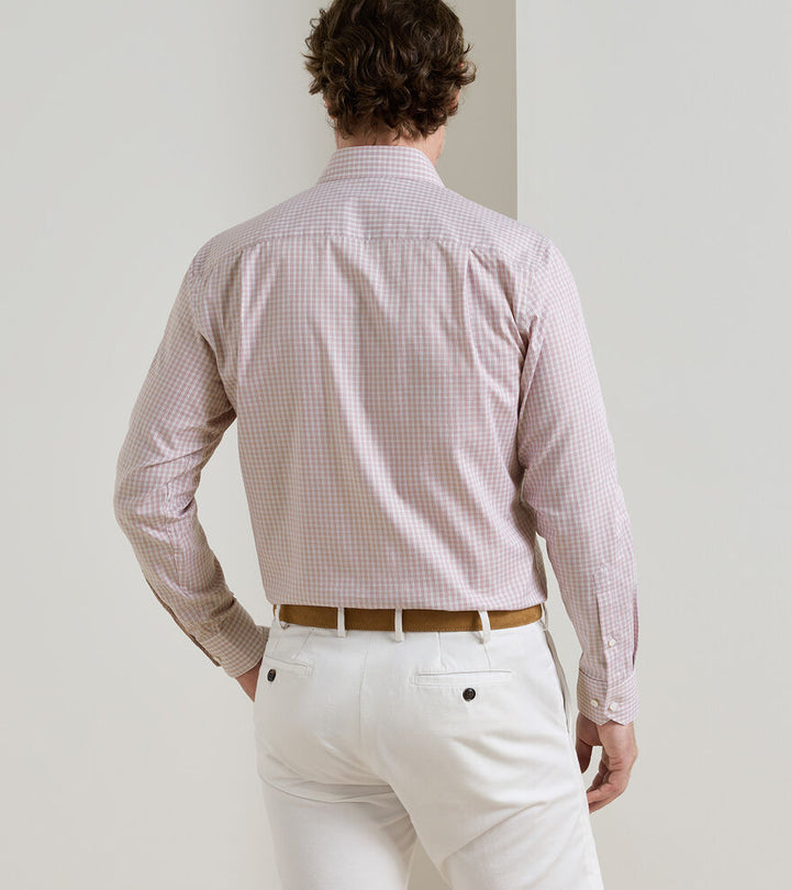 Peter Millar Dante Cotton Sport Shirt: Rose Quartz