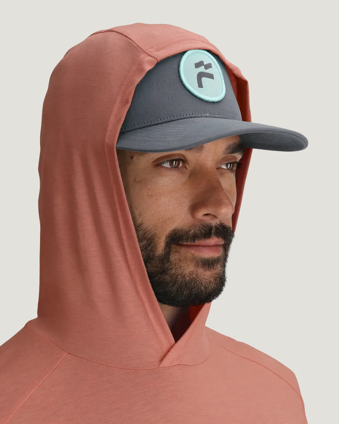 Free Fly Men's Bamboo Shade Hoodie: Heather Red Clay