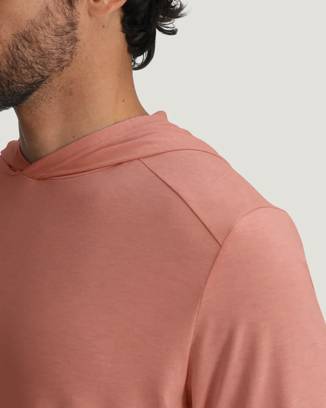 Free Fly Men's Bamboo Shade Hoodie: Heather Red Clay