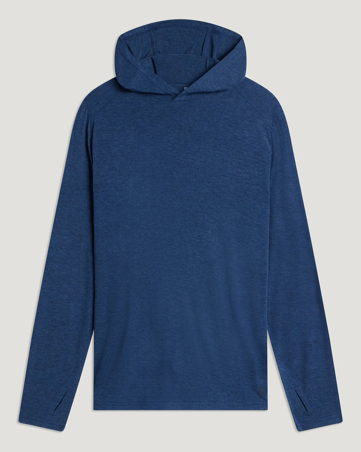 Free Fly Men's Bamboo Shade Hoodie: Heather True Navy