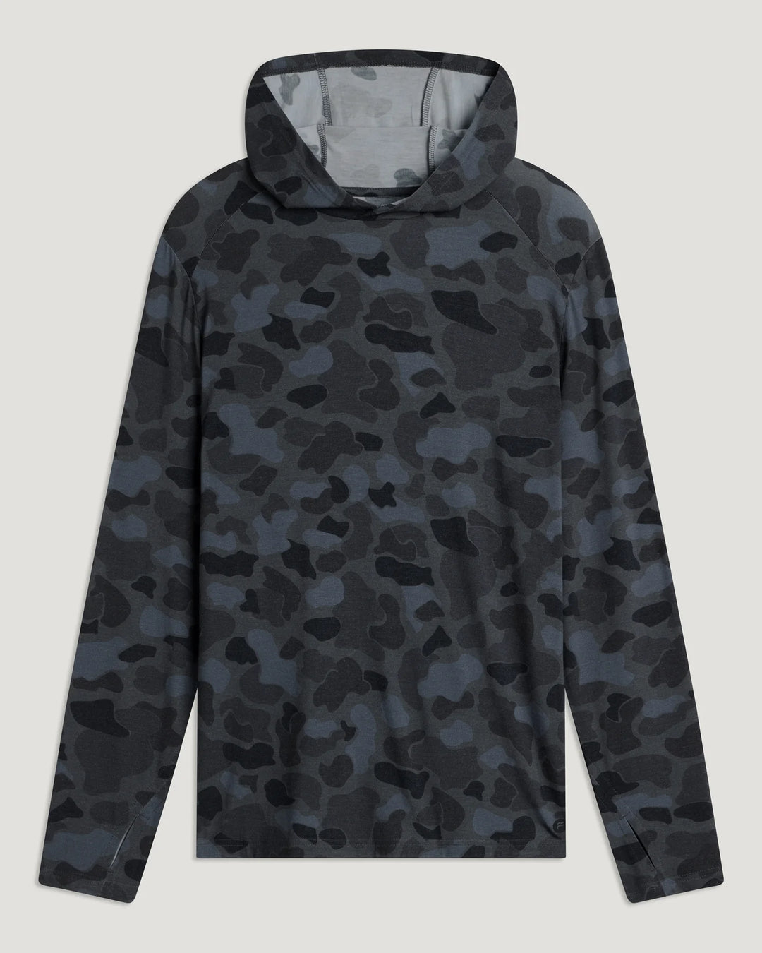 Free Fly Men's Bamboo Shade Hoodie: Vintage Camo Black
