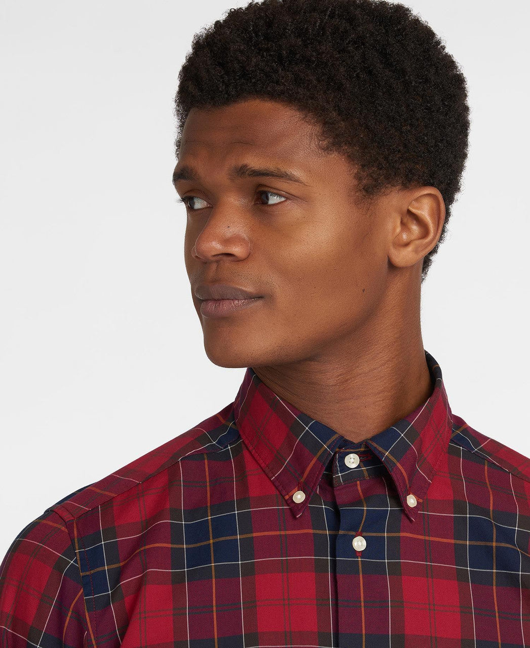 Barbour Mens Wetherham Tailored Shirt: Red