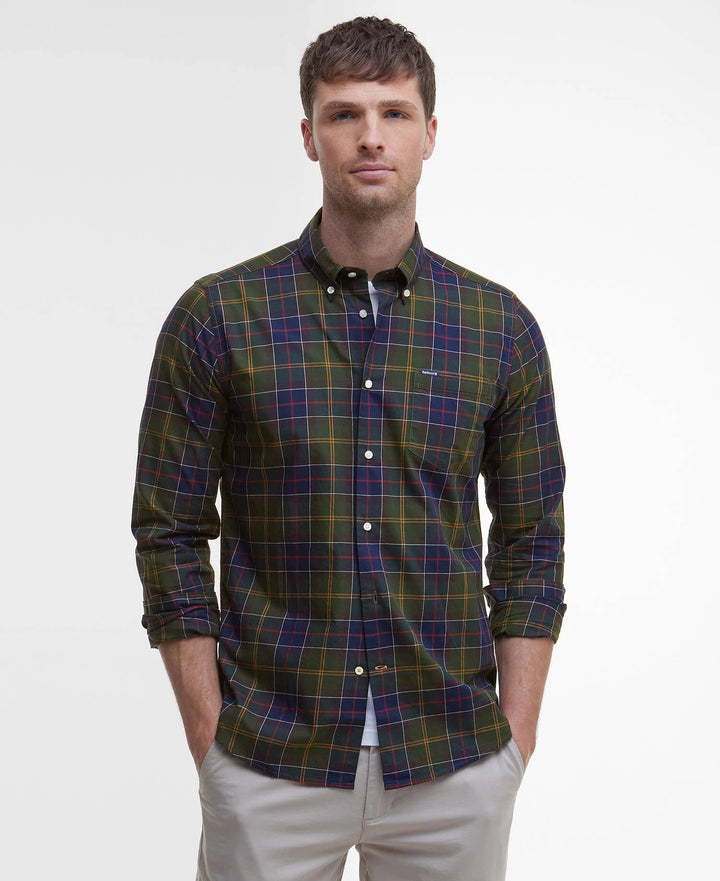 Barbour Wetheram Tailored Long-Sleeved Shirt: Classic Tartan
