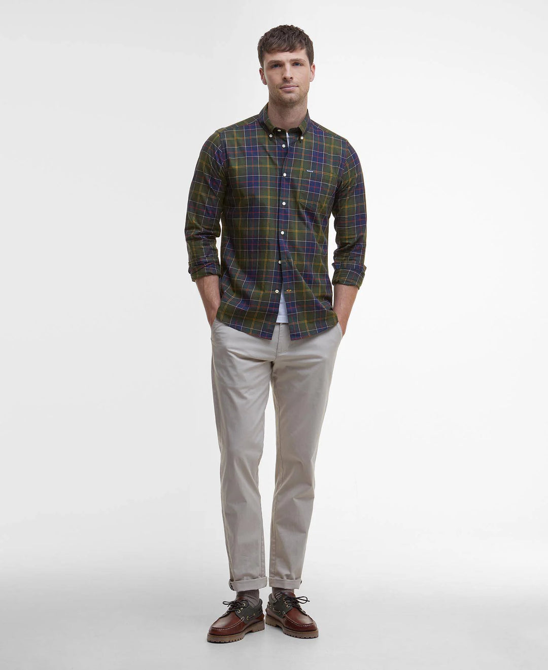 Barbour Wetheram Tailored Long-Sleeved Shirt: Classic Tartan