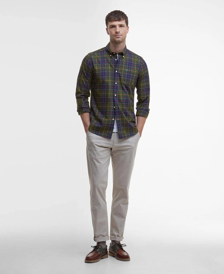 Barbour Wetheram Tailored Long-Sleeved Shirt: Classic Tartan