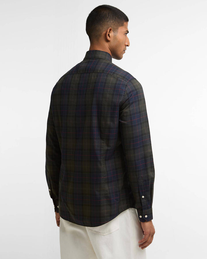 Barbour Wetheram Tailored Long-Sleeved Shirt: Shadow Classic Tartan