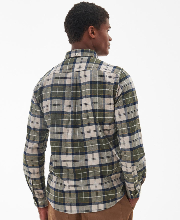 Barbour Mens Kyeloch Tailored Shirt: Forest Mist