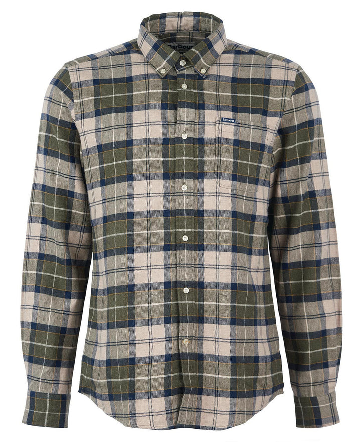 Barbour Mens Kyeloch Tailored Shirt: Forest Mist