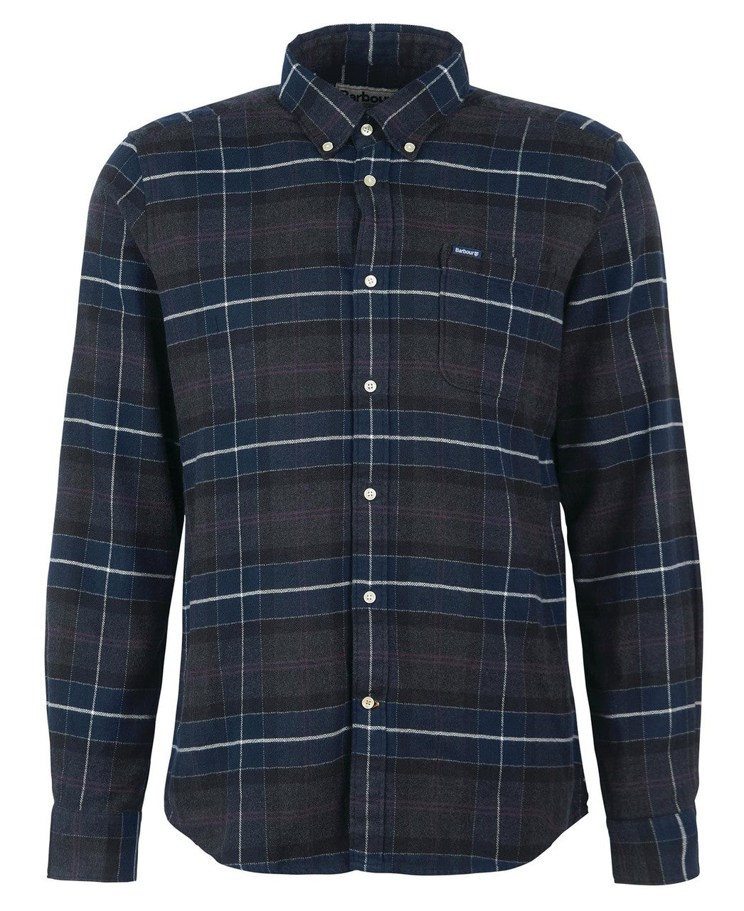 Barbour Mens Kyeloch Tailored Shirt: Black Slate