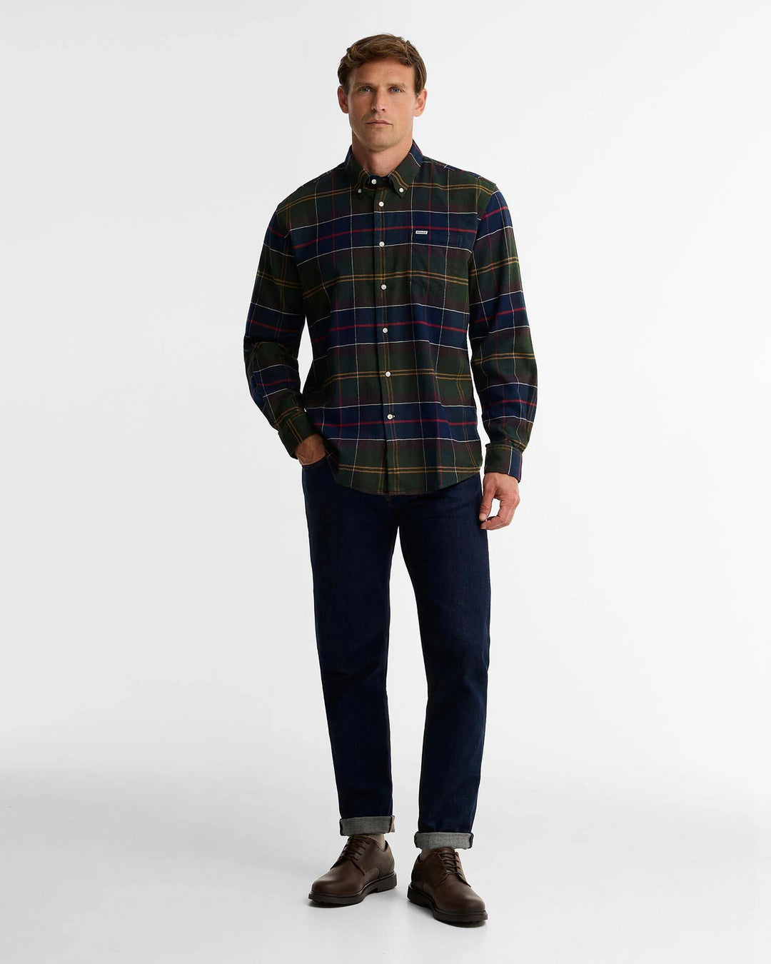 Barbour Hogside Tartan Regular Long-Sleeved Shirt: Classic Tartan