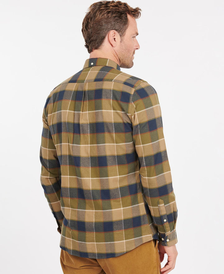 Barbour Mens Valley Tailored Shirt: Stone