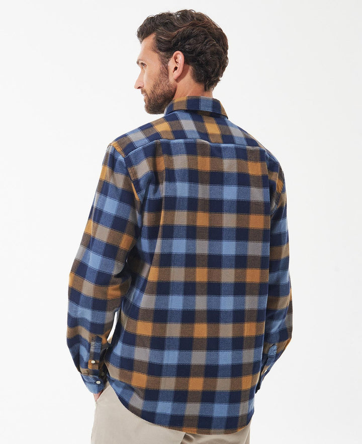 Barbour Mens Damfield Regular Shirt: Navy