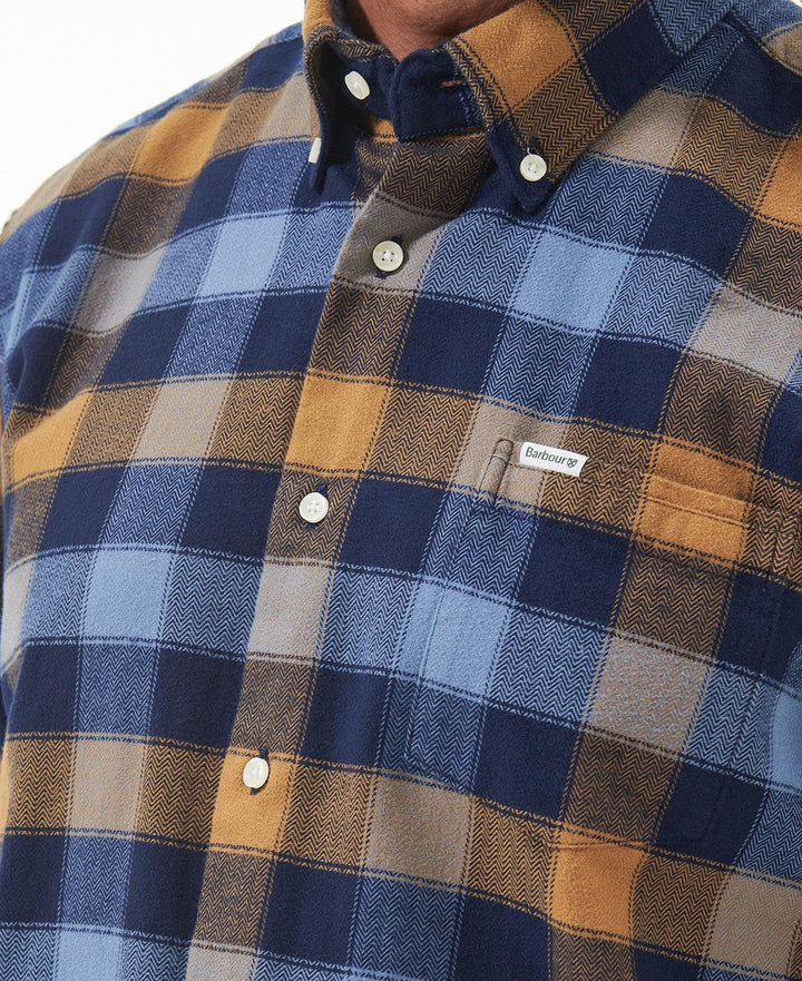 Barbour Mens Damfield Regular Shirt: Navy