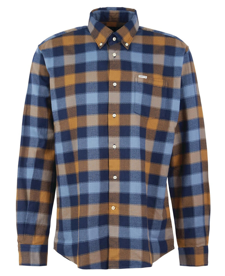 Barbour Mens Damfield Regular Shirt: Navy